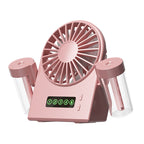 Portable Mist Fan Rechargeable Compact Lightweight Unisex Cooling Fan