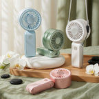 Compact Personal Cooling Fan Portable Rechargeable Battery Operated with Multiple Speeds