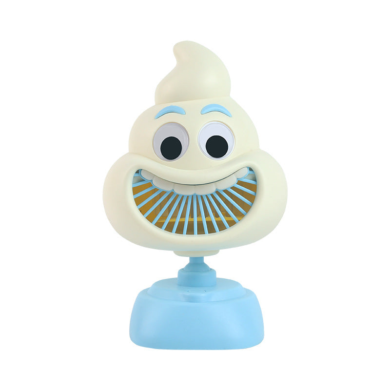 Rechargeable Mini Fan Bunny-Themed Portable USB Cooling Fan Quiet Operation