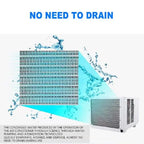 Compact Window Air Conditioner with Digital Thermostat and Adjustable Louvers