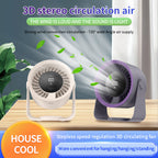 Table Fan Compact Design Quiet Operation Adjustable Tilt Angle