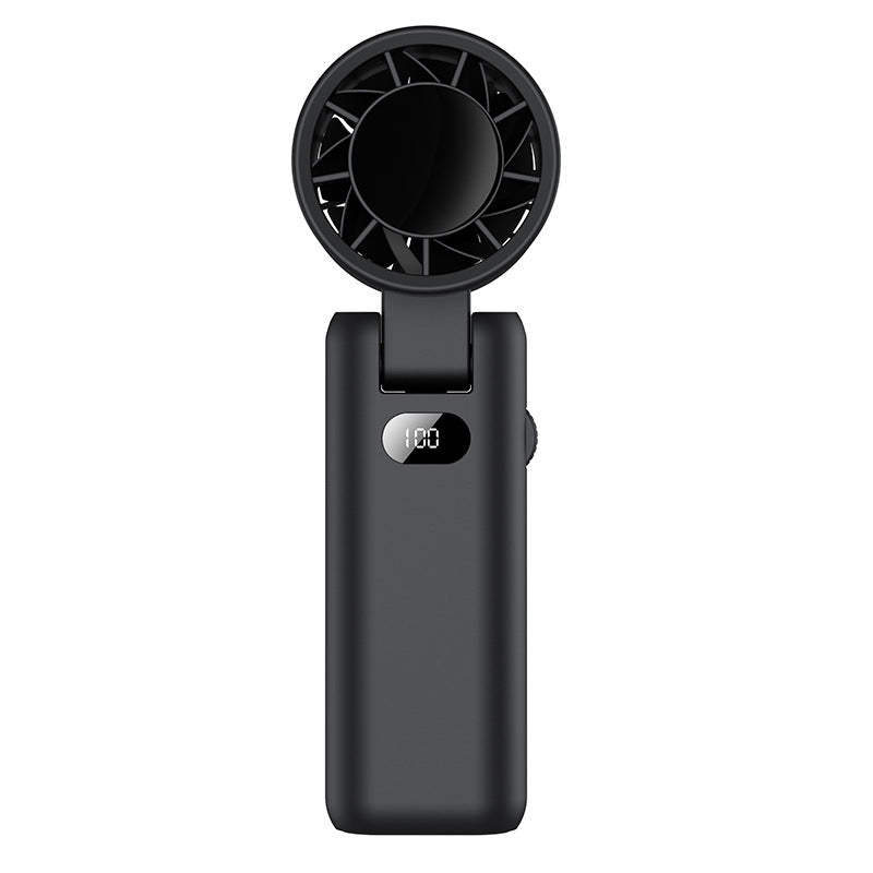 Portable Mini Fan USB Rechargeable Lightweight Personal Handheld with Multiple Speeds and Battery Display