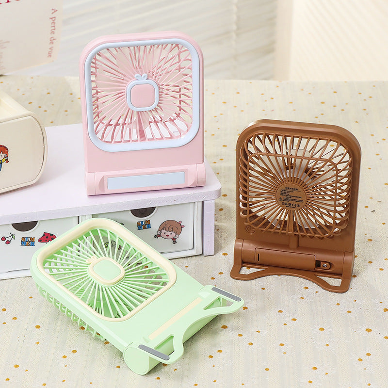 Portable Mini Fan USB Powered with Cute Cat Design Lightweight Handheld Personal Cooling Fan