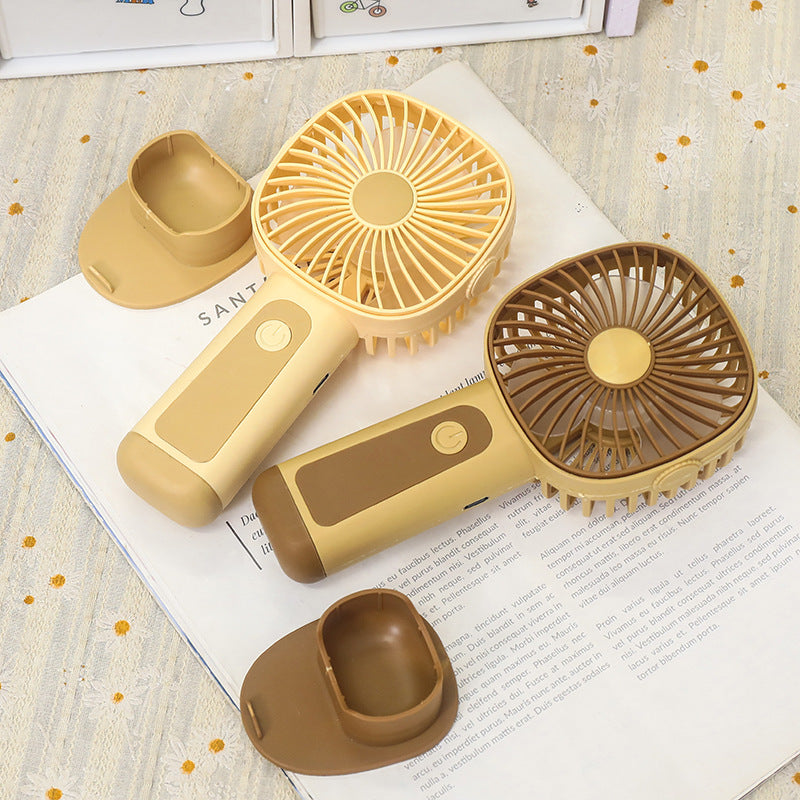 Portable Handheld Fan USB Rechargeable Lightweight Ergonomic Design for Travel and Outdoor Use