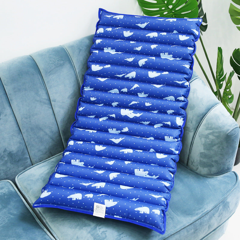 Cooling Seat Cushion with Snowflake Pattern Ergonomic Breathable Comfort Bowlift