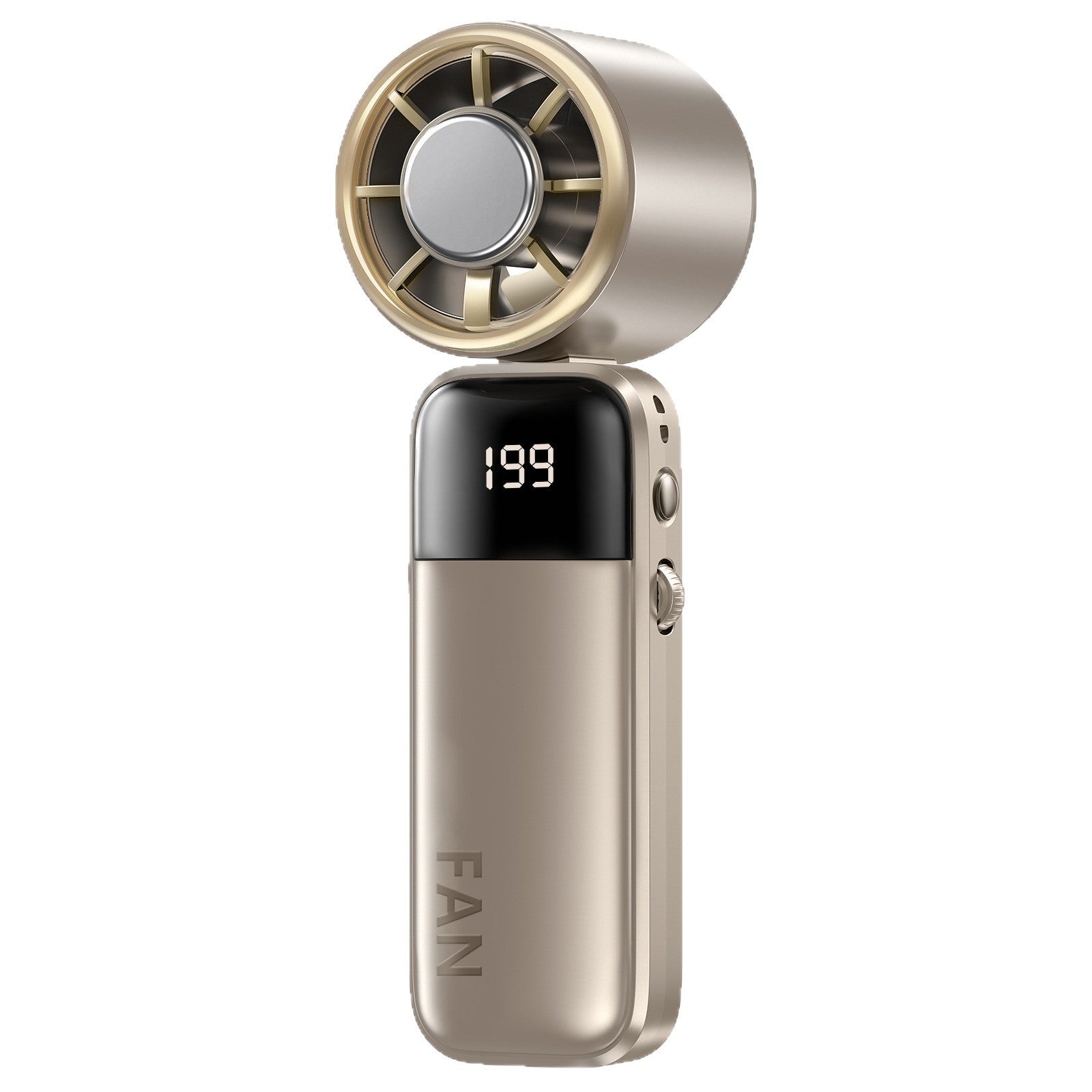 Portable Mini Fan with Digital Thermostat Battery-Powered Lightweight