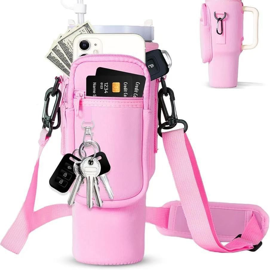 Women's Insulated Water Bottle with Versatile Carrying Bag Durable and Stylish Design