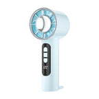 Handheld Air Purifier Fan Portable Rechargeable Cooling Fan with Temperature Display and Quiet Operation