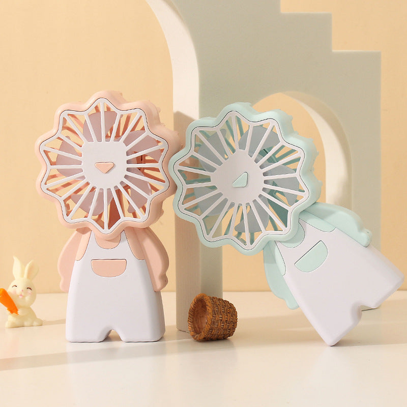 Portable Handheld Fan Animal Design Cute Lightweight Personal Cooling Fan