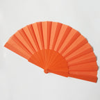 Ladies Hand Fan High-Quality Paper and Natural Wood Elegant Foldable Handheld Fan