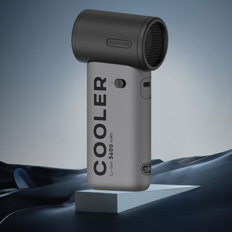 Portable Handheld Pocket Fan Rechargeable Battery Compact Lightweight Personal Cooling Device