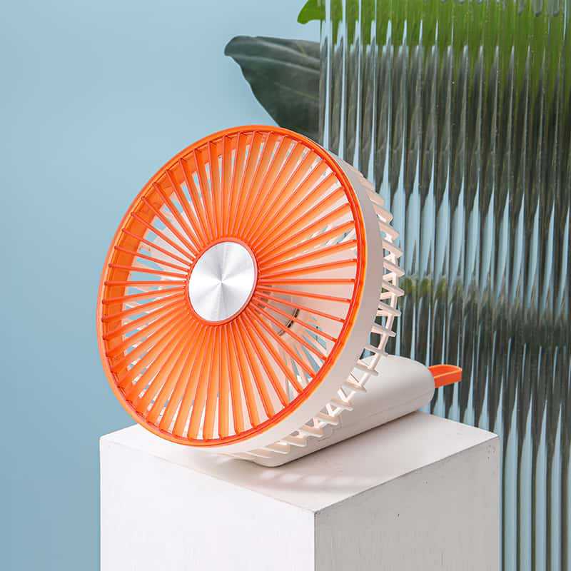 Women USB Desk Fan Stylish Portable Adjustable Speed Quiet Operation Compact
