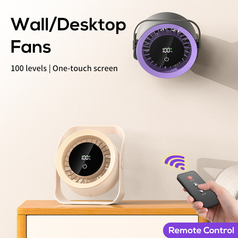 Portable USB Rechargeable Personal Fan with Digital Display Compact Lightweight Unisex