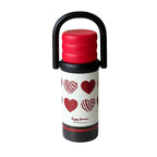 Ladies Insulated Water Bottle with Handle BPA-Free Plastic Hot Cold Drink Container