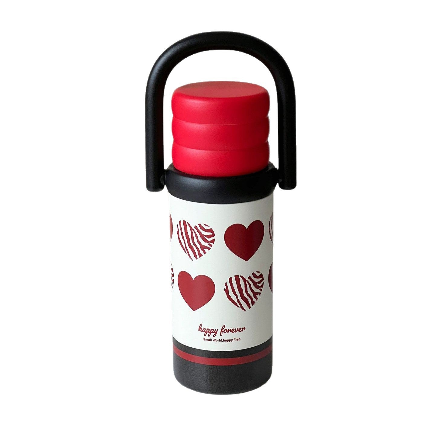 Ladies Insulated Water Bottle with Handle BPA-Free Plastic Hot Cold Drink Container