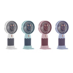 Portable Mini Fan Rechargeable Battery Multiple Speeds Compact Lightweight Quiet Cooling for Travel Office Outdoors