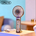 Portable Hand Fan with Variable Speed Control Ergonomic Design Battery Operated Compact Size