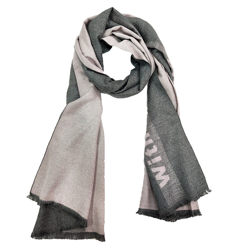 Brehn Women's Elegant Warm Scarf Soft Fabric Modern Check Pattern Winter Accessory