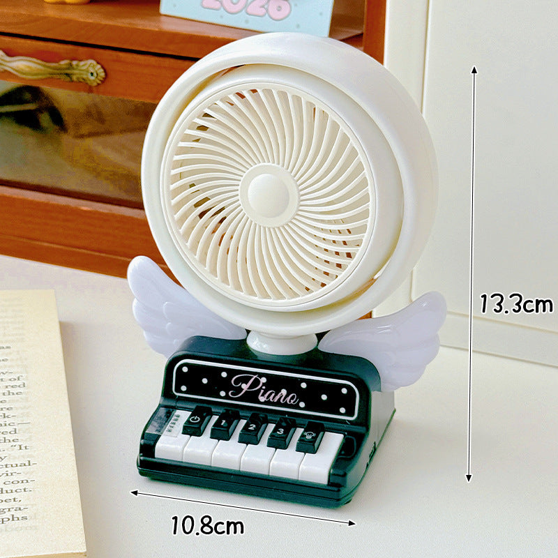 Creative USB Table Fan Compact Quiet Small Wings Stylish Design for Home Office