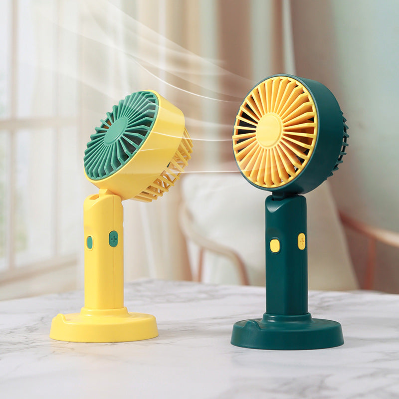 Portable Mini Fan with Flexible Tilt USB Rechargeable Compact Travel Fan