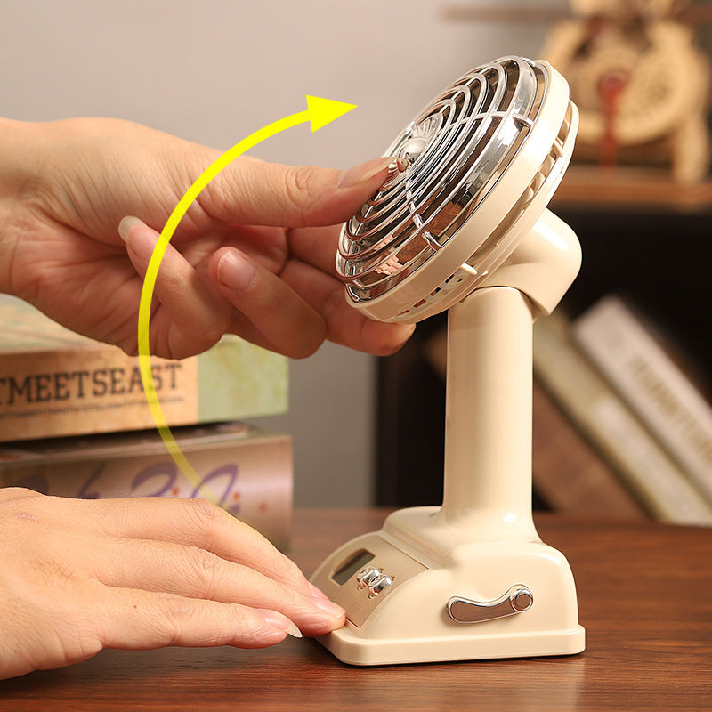 Harrow Adjustable Tabletop Personal Fan with Digital Display Quiet Operation Compact Design