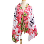 Ladies Beach Towel Microfiber Quick-Dry Tropical Flamingo Design Large