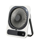 Compact Table Fan Powerful Quiet Adjustable Speed Portable Design