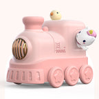 Toy Locomotive with Animal Characters Colorful Plastic Train for Kids 2+
