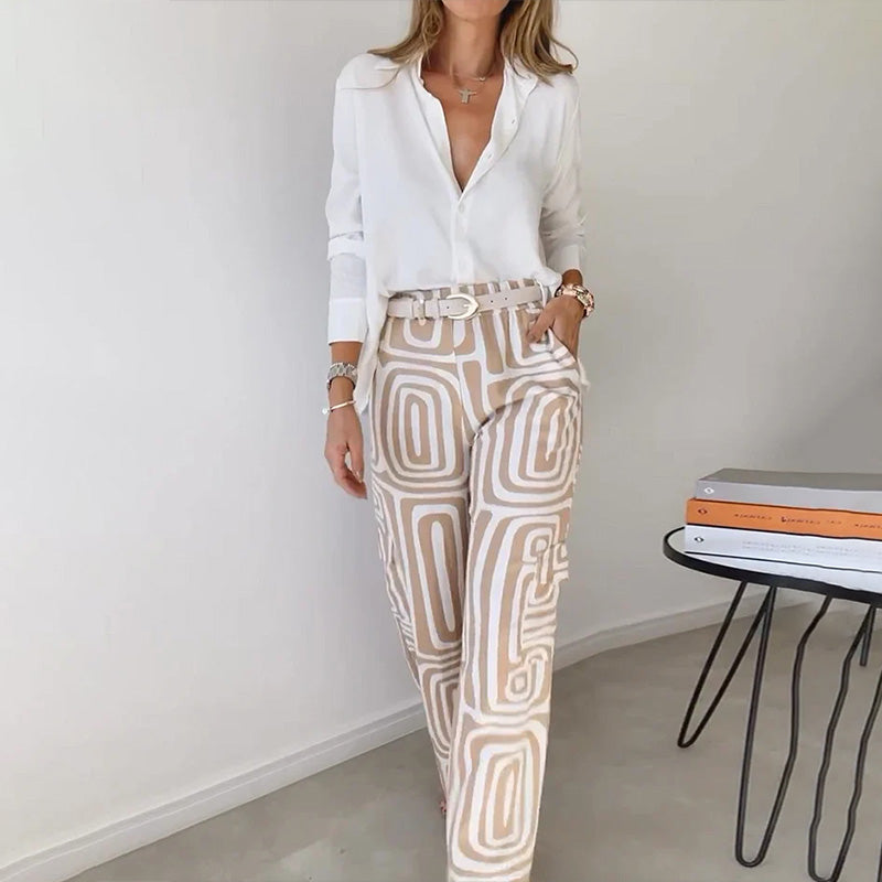 Harrow Opal elegant two-piece co-ord set for women featuring a stylish top and matching skirt in a sophisticated design.