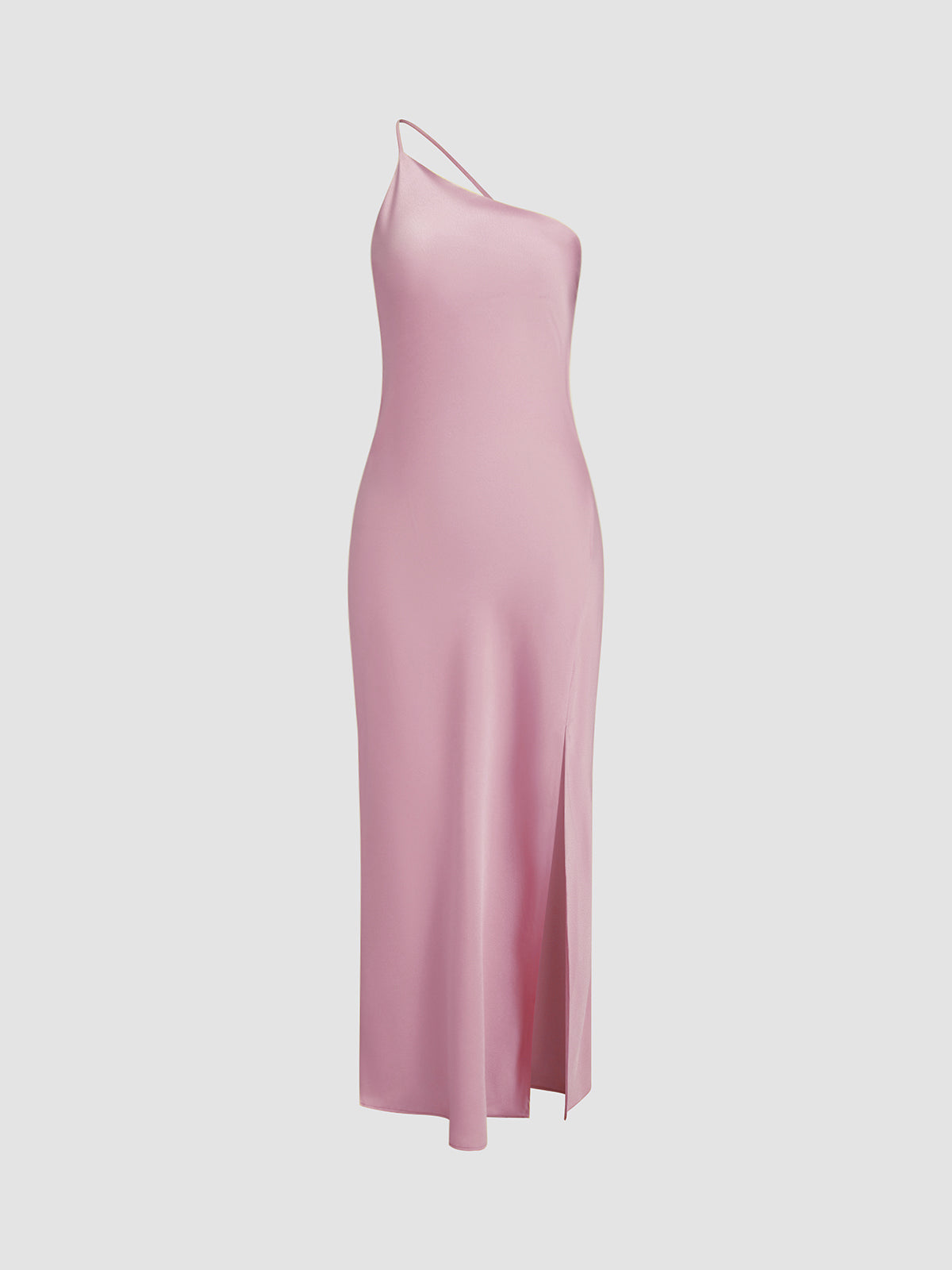 Harrow Alma elegant satin wedding guest maxi dress with open back and flowing design for women.
