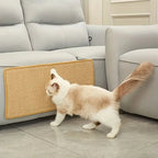 Modern Cat Scratching Post with Durable Sisal for Claw Care and Furniture Protection, Beige Gray Light Brown