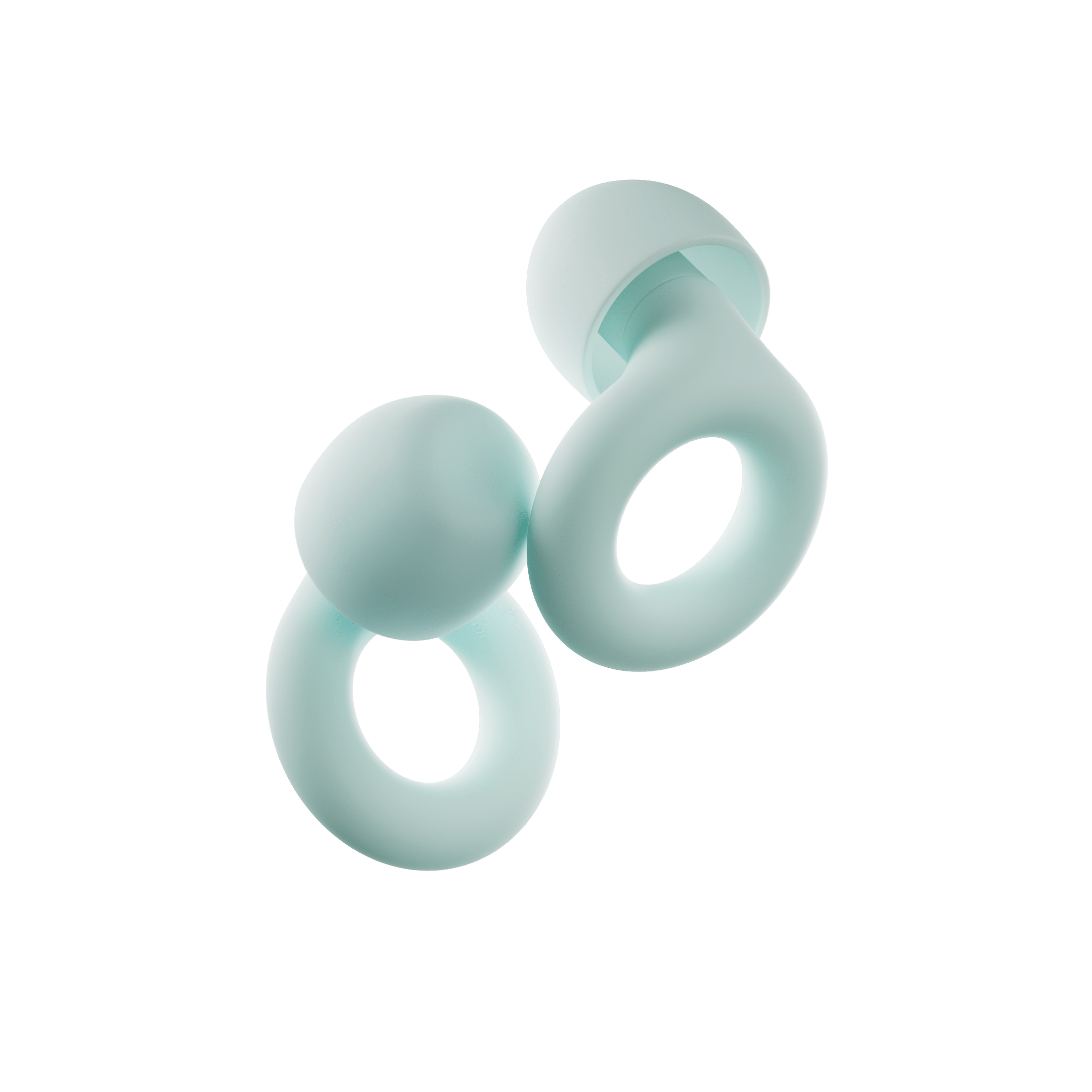 AuraCalm Harmony Reusable Silicone Sleep Earplugs Noise-Reducing Comfortable Fit 4 Sizes