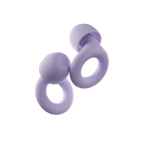 AuraCalm Harmony Reusable Silicone Sleep Earplugs Noise-Reducing Comfortable Fit 4 Sizes