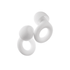 AuraCalm Harmony Reusable Silicone Sleep Earplugs Noise-Reducing Comfortable Fit 4 Sizes
