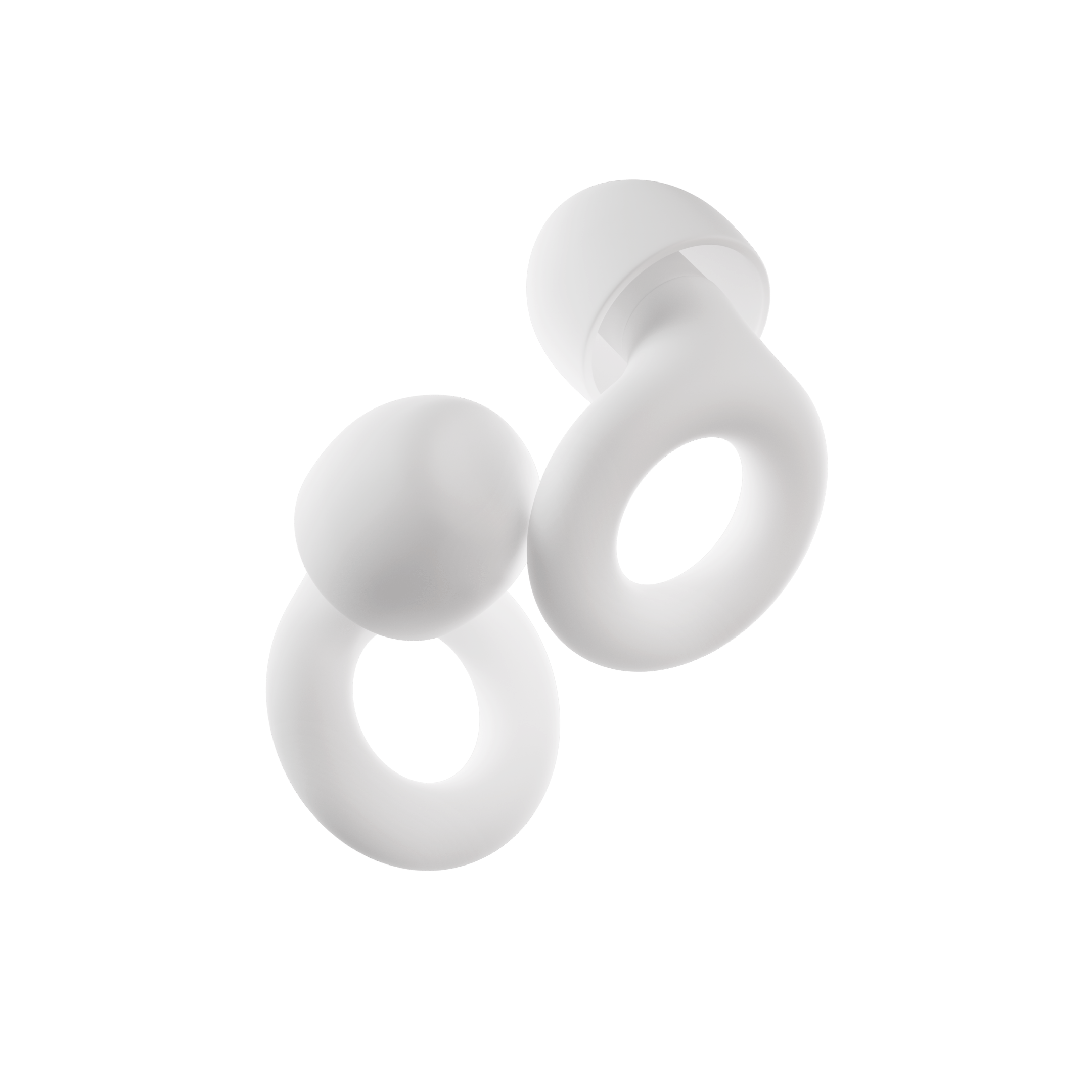 AuraCalm Harmony Reusable Silicone Sleep Earplugs Noise-Reducing Comfortable Fit 4 Sizes