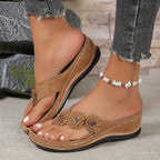 Harrow Pippa cushioned support slip-on sandals for women, featuring orthopedic design and comfortable footbed.