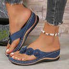 Harrow Pippa cushioned support slip-on sandals for women, showing comfortable orthopedic design and soft footbed.