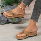 Harrow Pippa cushioned support slip-on sandals for women with orthopedic design and comfortable footbed.