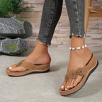 Harrow Pippa women's cushioned orthopedic slip-on sandals with supportive sole and open toe design, ideal for comfortable everyday wear.