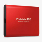 Portable SSD USB-C External Drive 128GB Aluminum Shockproof Solid State Drive 1050MB/s