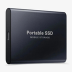 Portable SSD USB-C External Drive 128GB Aluminum Shockproof Solid State Drive 1050MB/s