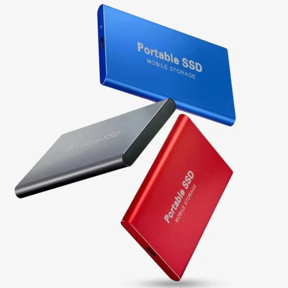 Portable SSD USB-C External Drive 128GB Aluminum Shockproof Solid State Drive 1050MB/s