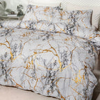 DreamScape Duvet Cover Set Soft Polyester-Cotton Blend Hotel Style Bedding All Sizes