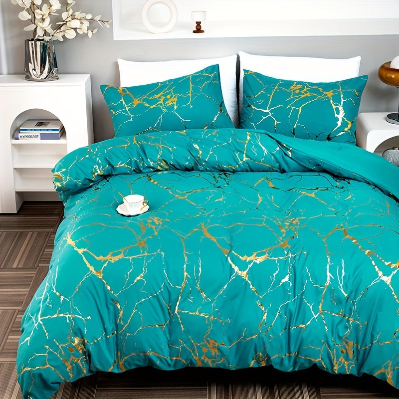 DreamScape Duvet Cover Set Soft Polyester-Cotton Blend Hotel Style Bedding All Sizes