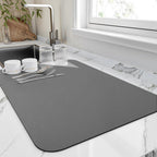 Quick-Dry Dish Drying Mat Soft Diatomite Super Absorbent Compact Kitchen Counter Mat