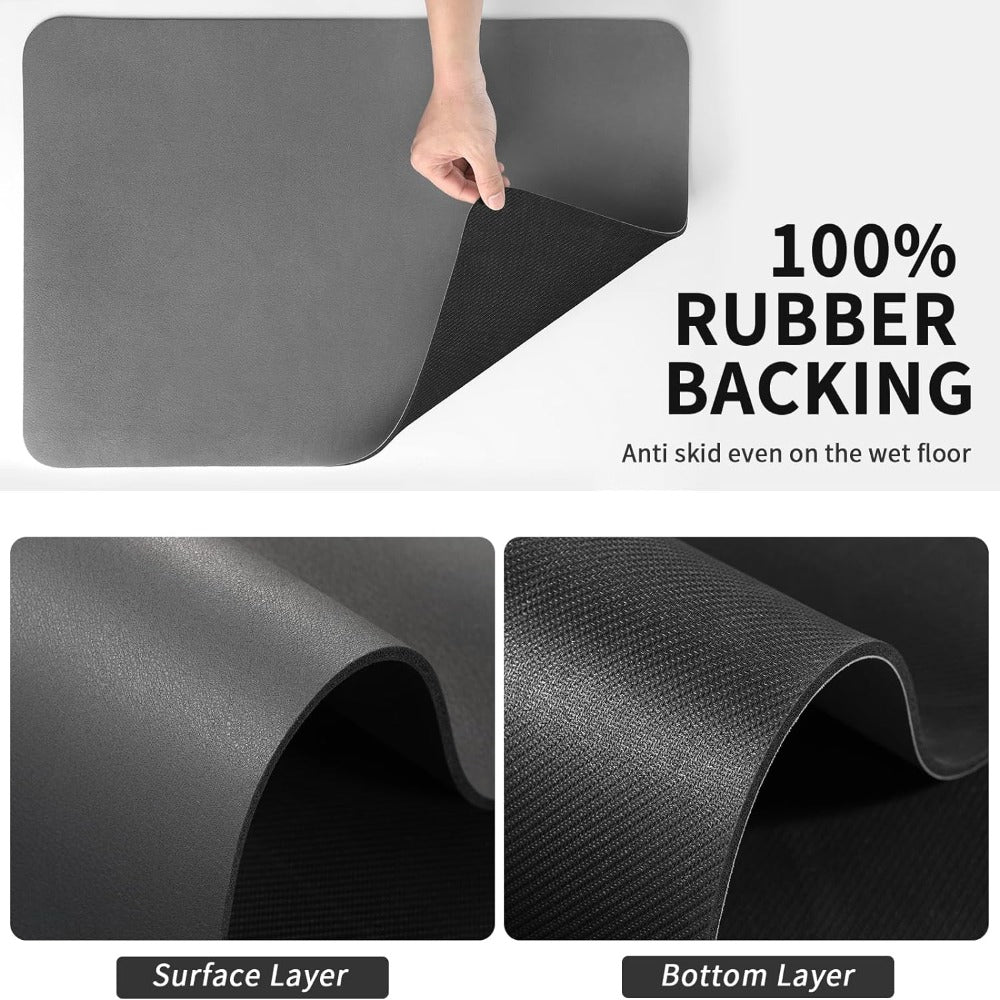 Quick-Dry Dish Drying Mat Soft Diatomite Super Absorbent Compact Kitchen Counter Mat