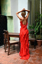 Zenda | Elegant Chiffon Maxi Formal Evening Gown for Women