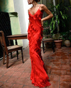 Zenda | Elegant Chiffon Maxi Formal Evening Gown for Women
