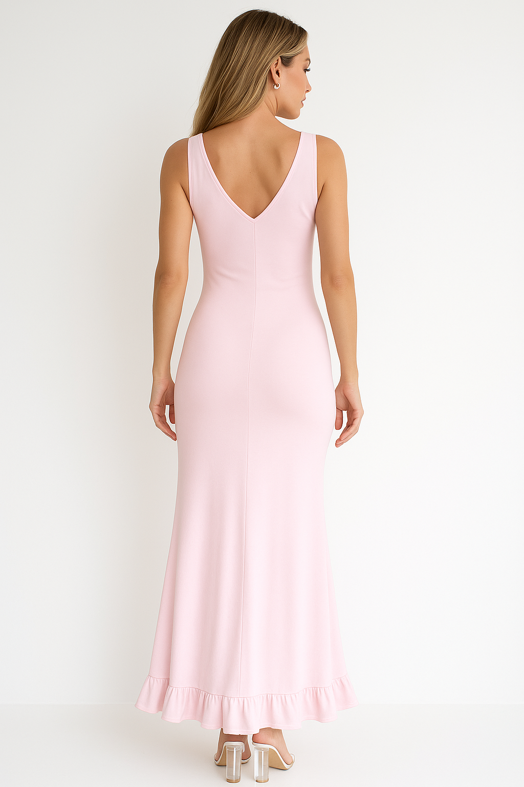 Zenobia | Dreamy Ruched Wedding Guest Maxi Dress for Women