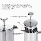 Harrow Stainless Steel French Press Coffee Maker Double Wall Insulated 350ml-1000ml